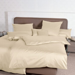 Janine Mako-Satin Bettwäsche COLORS 31001 UNI 27 creme
