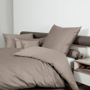 Janine Mako-Satin Bettwäsche COLORS 31001 UNI 47 cappucino