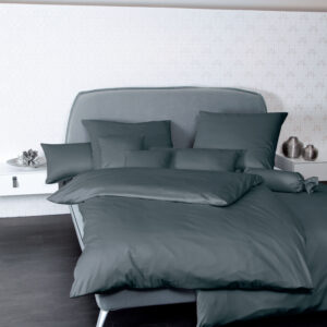 Janine Mako-Satin Bettwäsche COLORS 31001 UNI 78 anthrazit