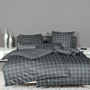 Janine Mako-Satin Bettwäsche modernclassic 39025 48 Anthrazit