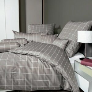 Janine Mako-Satin Bettwäsche modernclassic 39025 57 Vulkan