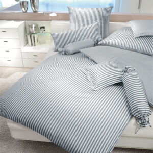 Janine Mako-Satin Bettwäsche modernclassic 3912 08 silber