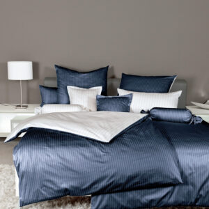Janine Mako-Satin Bettwäsche modernclassic 3936 12 nachtschattenblau Wendebettwäsche