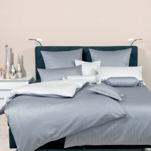 Janine Mako-Satin Bettwäsche modernclassic 3936 28 platin Wendebettwäsche
