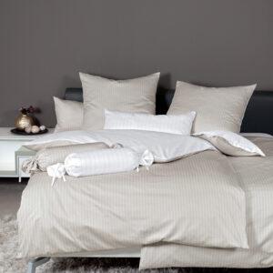 Janine Mako-Satin Bettwäsche modernclassic 3936 37 naturell Wendebettwäsche