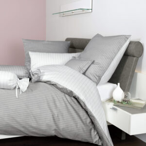 Janine Mako-Satin Bettwäsche modernclassic 3936 57 vulkan Wendebettwäsche