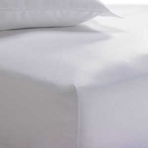 Linco Bett-Spannbettlaken, 100% Baumwolle, weiß