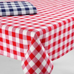 Linco Tischdecke Züchen Rot/Weiß oder Blau/Weiß